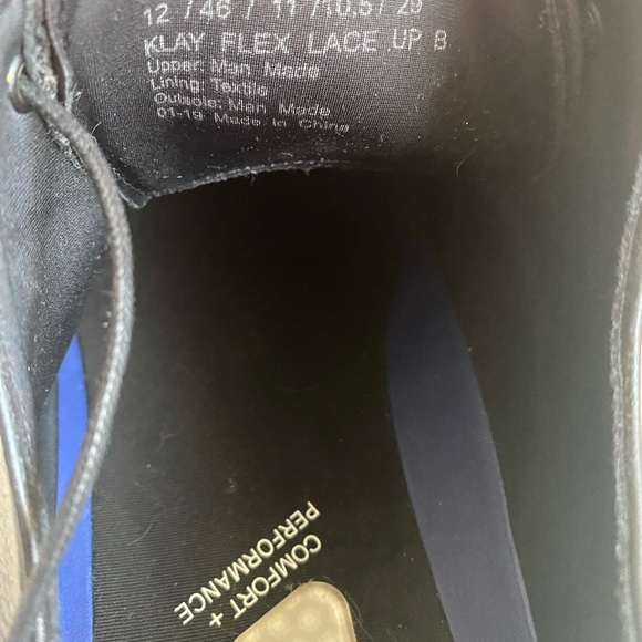 KENNETH COLE REACTION
Men's Black Vegan Leather
CLYDE FLEX LACE UP Size 12 - Picture 8 of 13